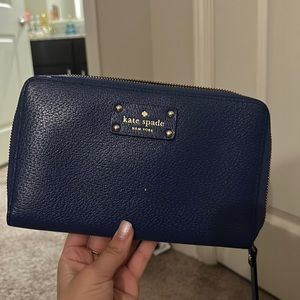 Deep blue kate spade wallet